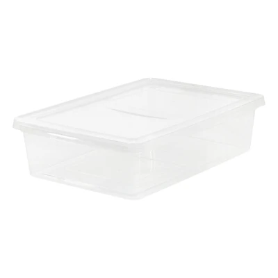 Iris® Clear 28 Qt Storage Box, 10 Pack