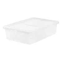 Iris® Clear 28 Qt Storage Box, 10 Pack