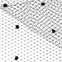 Black Dotted Russian Netting