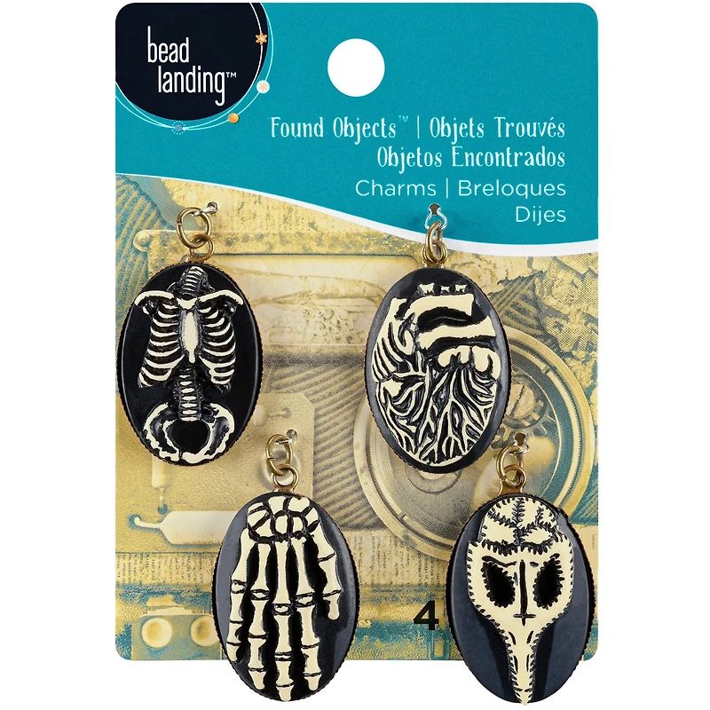 Found Objects™ Anatomy Resin Charms By Bead Landing™