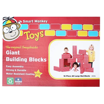 ImagiBRICKS™ Giant Building Block Set, 16 Pieces