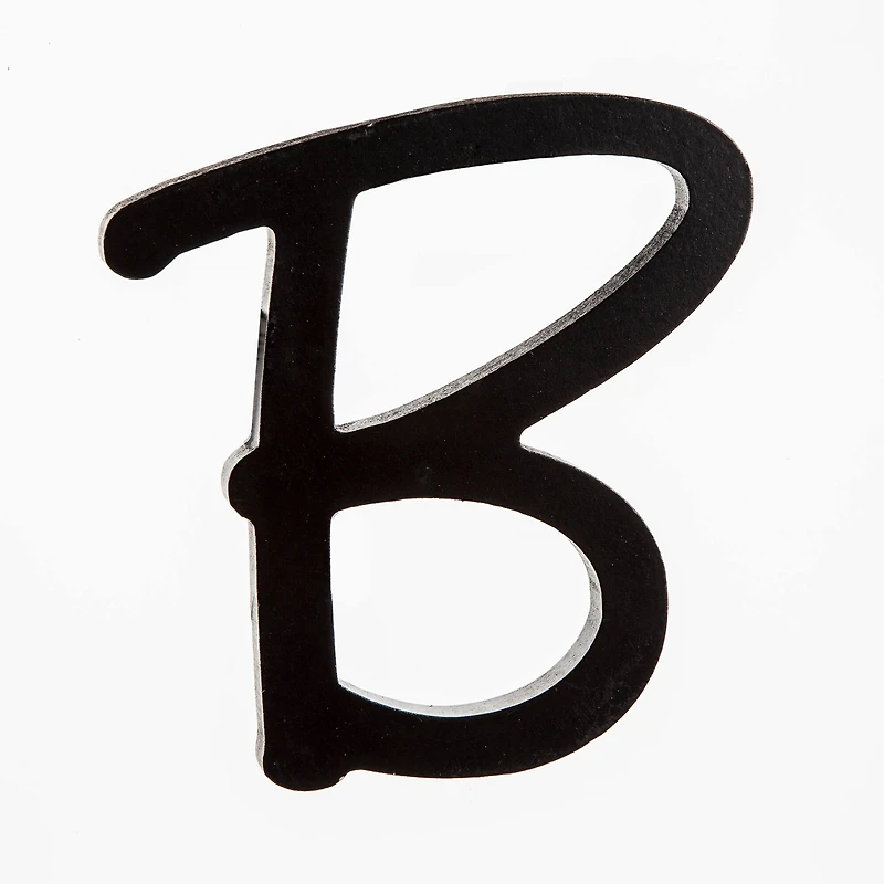 5" Black Wooden Script Letter by ArtMinds®