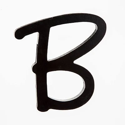 5" Black Wooden Script Letter by ArtMinds®