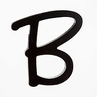 5" Black Wooden Script Letter by ArtMinds®