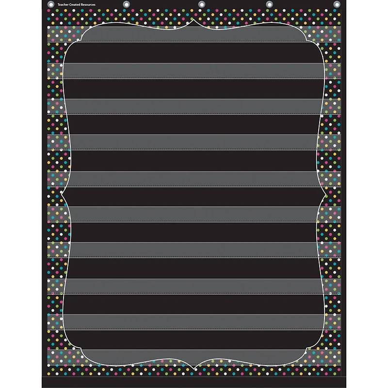 Chalkboard Brights 10 Pocket Chart