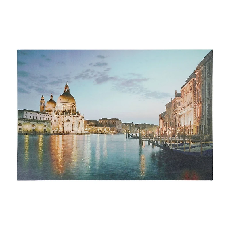 LED Lighted Venice City Italy Sunset Wall Art