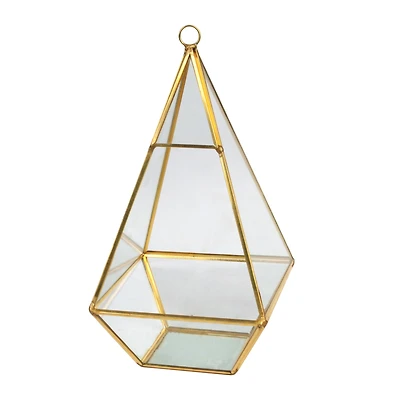 Gold Triangle Glass Terrarium By Ashland™