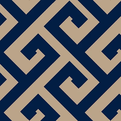 Springs Creative Greek Key Navy Fabric