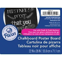 Pacon® Black Chalkboard Poster Board, 22" x 28", Pack of 25 Sheets