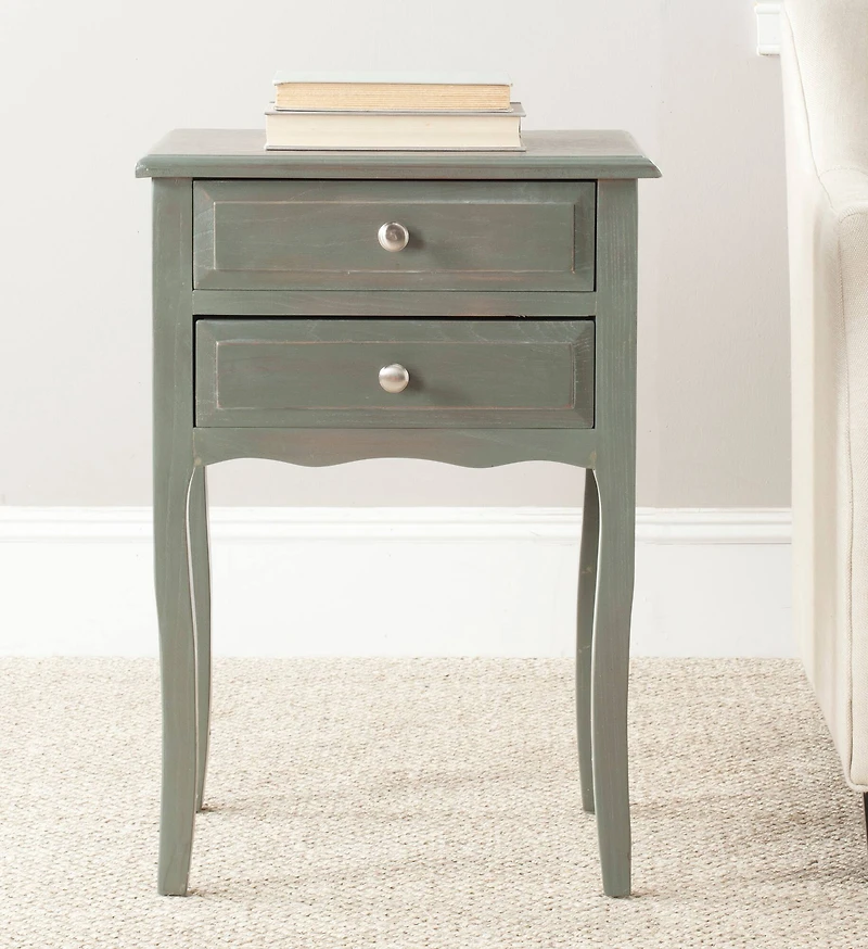 Lori End Table in French Grey