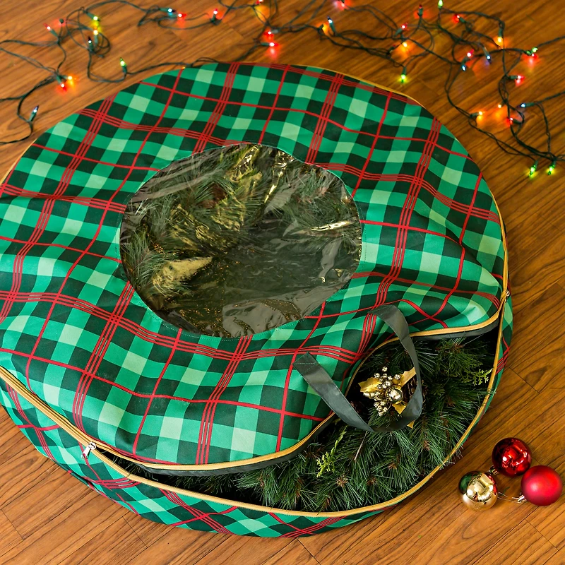 Honey Can Do Christmas Wreath Storage Bag