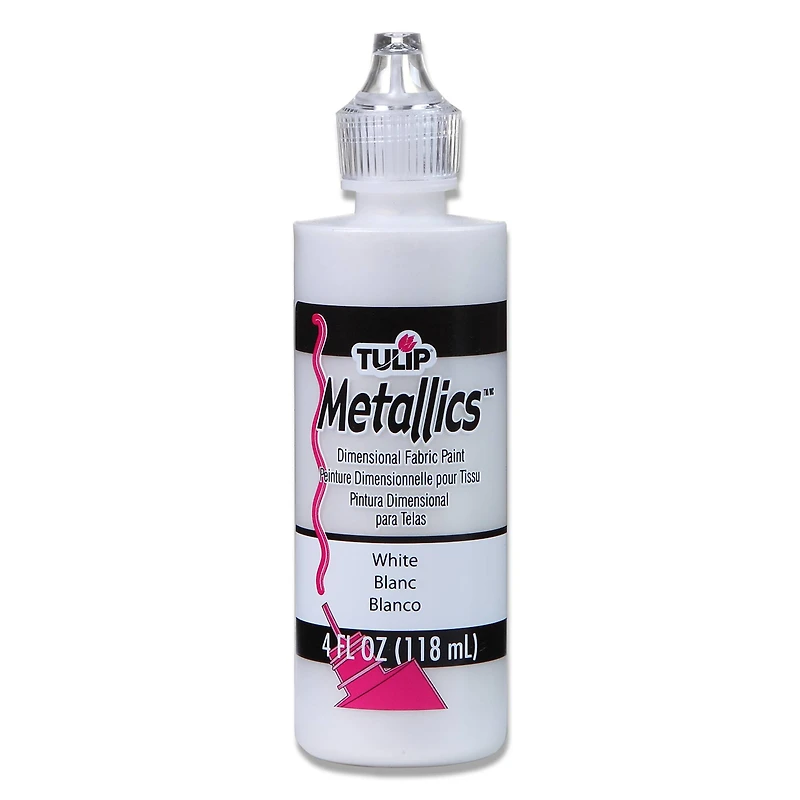 Tulip® Metallics™ Dimensional Fabric Paint, White