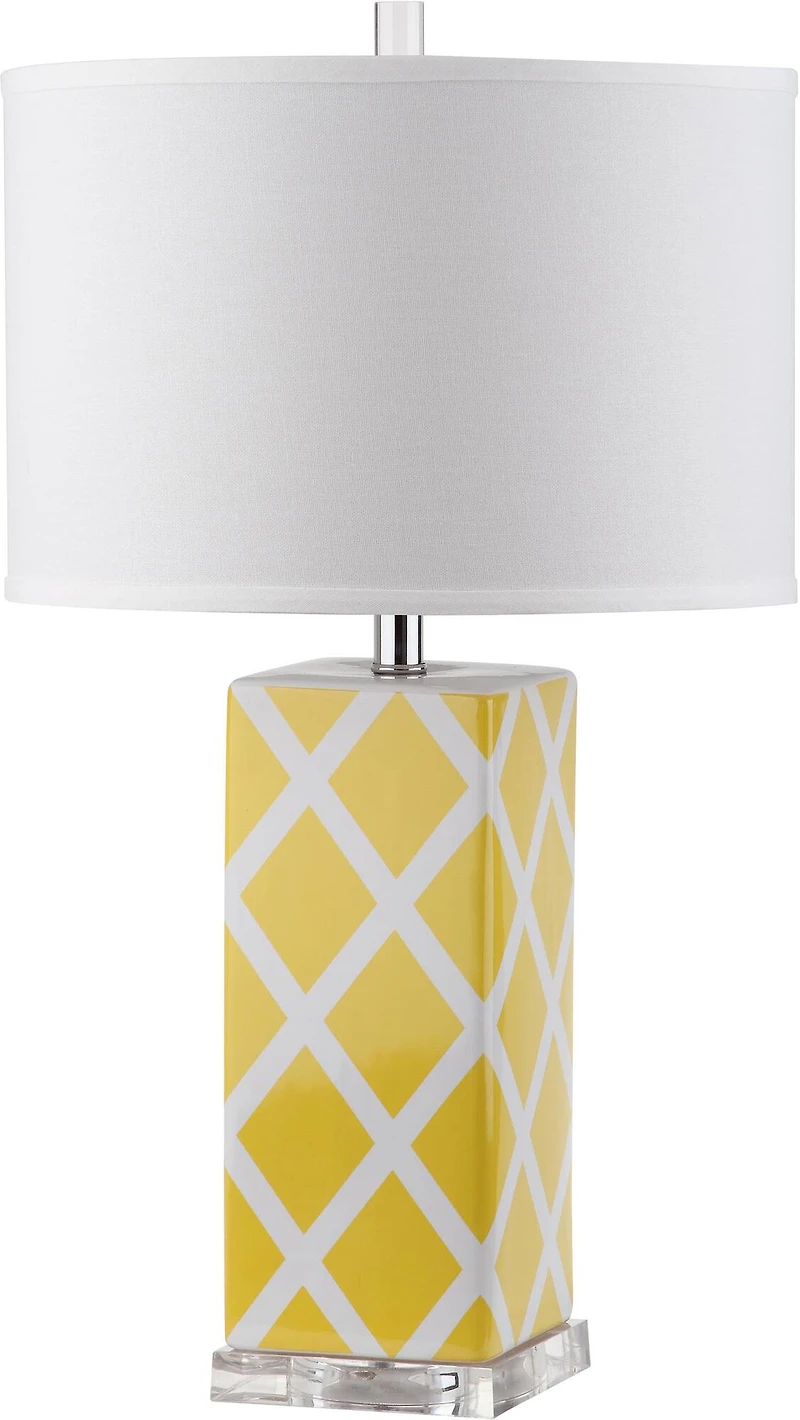 Garden Lattice Table Lamp in Yellow