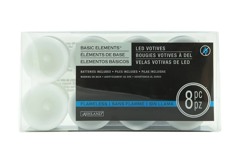 Basic Elements™ 2" White LED Votives By Ashland®