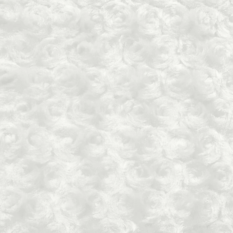 Ivory Minky Rose Swirl