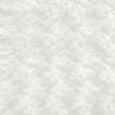 Ivory Minky Rose Swirl