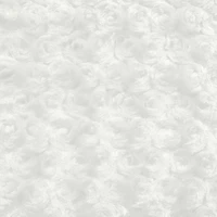 Ivory Minky Rose Swirl