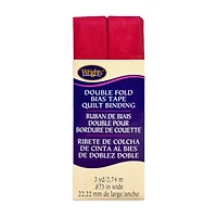 7/8" Scarlet Double Fold Bias Tape Quilt Binding - 3 Yards