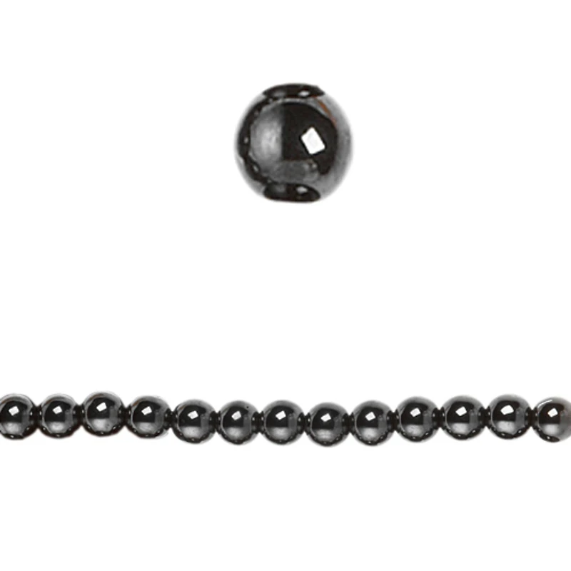 12 Pack: Hematite Round Beads, 8mm by Bead Landing™