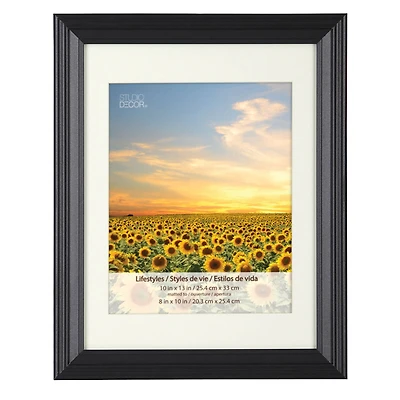 3 Pack Lifestyles 8" x 10" Black Frames with Mat by Studio Décor®