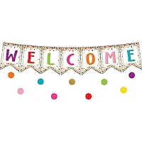 Confetti Pennants Welcome Bulletin Board Display