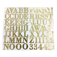 12 Pack: Gold Foil Alphabet Stickers by Recollections™