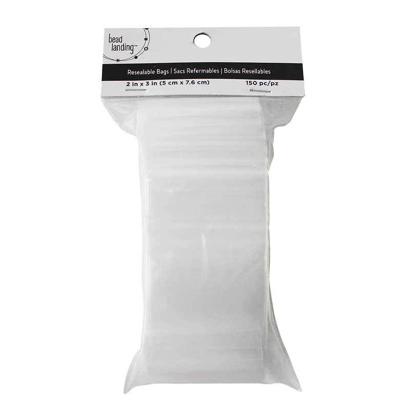 2" x 3" Resealable Zip Bags By Bead Landing™