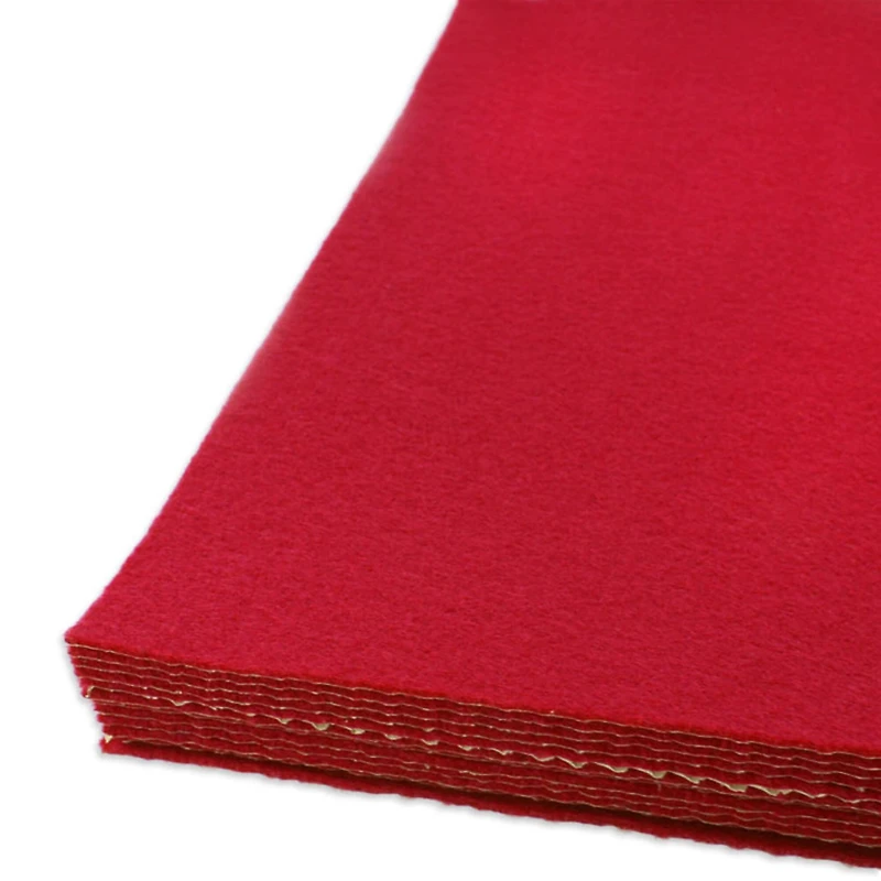 Red Adhesive Felt Sheets