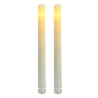 White LED Taper Candles with Timer By Ashland®