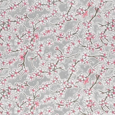 Cherry Blossoms Oilcloth