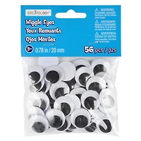 12 Packs: 56 ct. (672 total) 20mm Flat Back Wiggle Eyes Value Pack by Creatology™