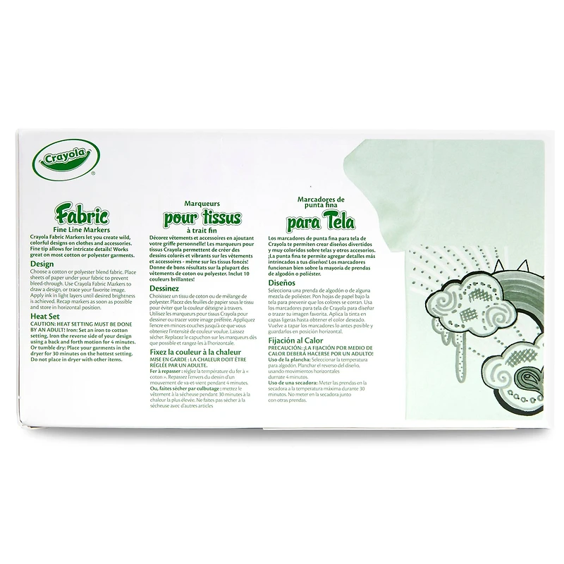 Crayola® Fabric Markers, Pack of 80