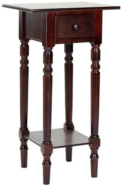 Sabrina End Table in Dark Cherry