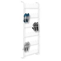 Honey Can Do 63" White 18-pair Odd Shoe Rack