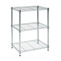 Honey Can Do 3-Tier Chrome Shelving Unit