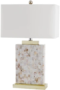 Tory Shell Table Lamp in Shell