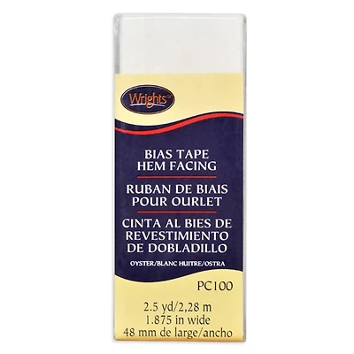 1-7/8" Oyster Hem Facing Bias Tape - 2-1/2 Yards