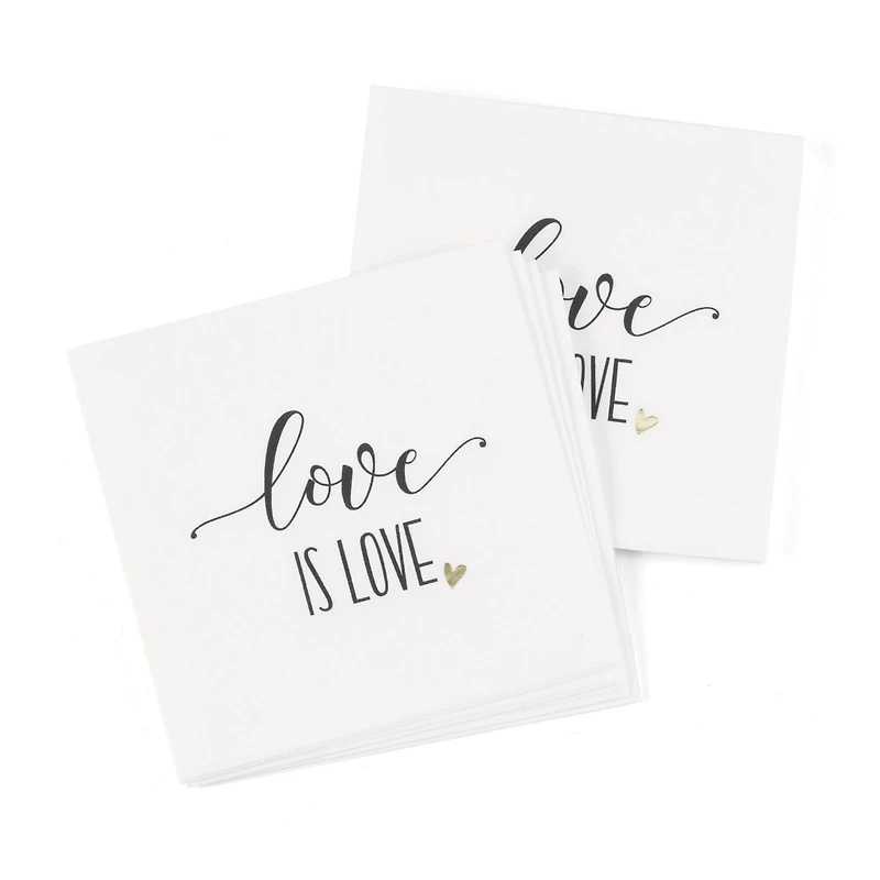 Hortense B. Hewitt Co. Love is Love Beverage Napkins