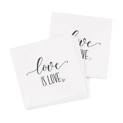Hortense B. Hewitt Co. Love is Love Beverage Napkins