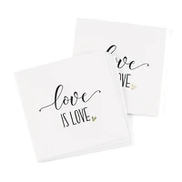 Hortense B. Hewitt Co. Love is Love Beverage Napkins