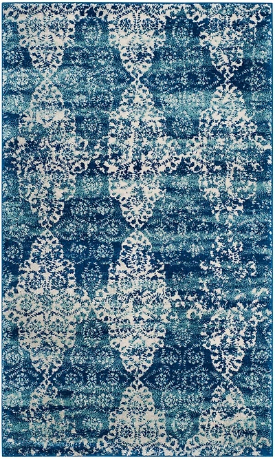 Evoke Cool Medallion 3' X 5' Area Rug