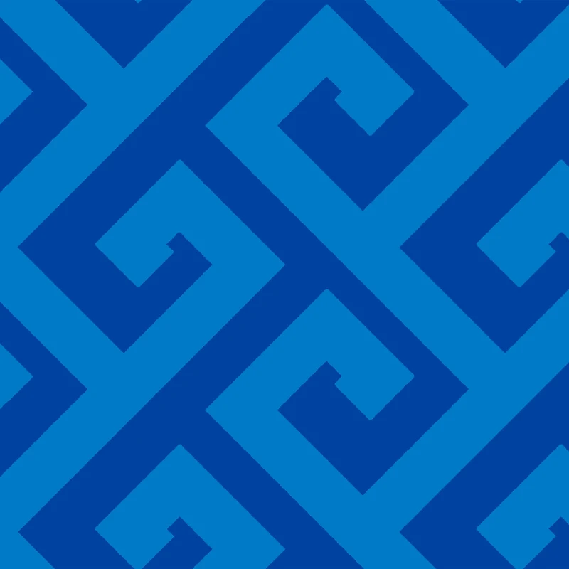 Springs Creative Blue Tonal Greek Key Quilting Cotton Fabric