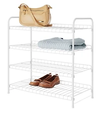 Whitmor 4 Tier Closet Shelves, White