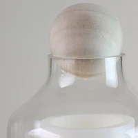 14" Transparent Glass Hurricane