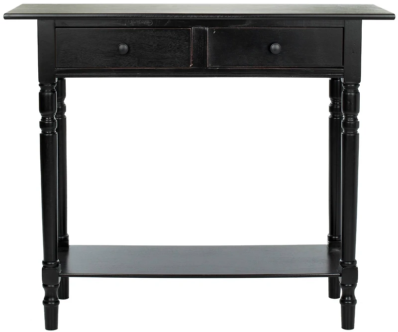 Rosemary Console in Distressed Black