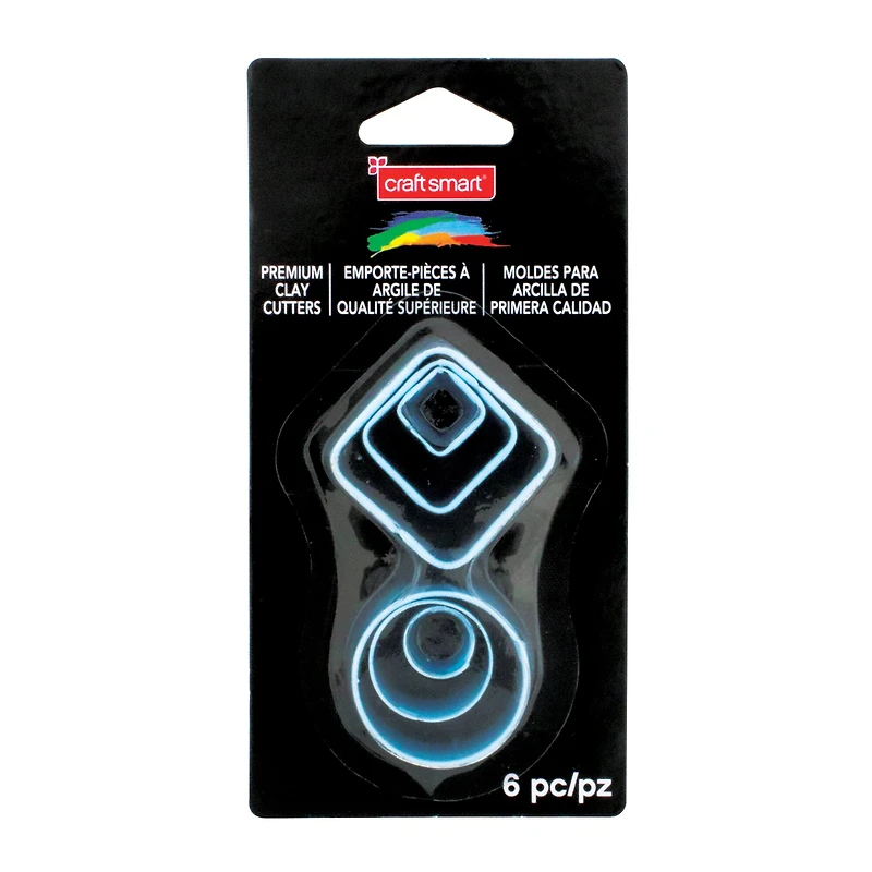 Square & Circle Premium Clay Cutters By Craft Smart®