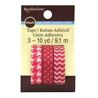 Red Print Washi Tape Set by Recollections™