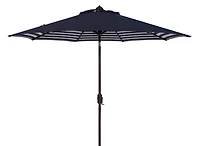 Tiana 9Ft Crank Umbrella in Navy & White