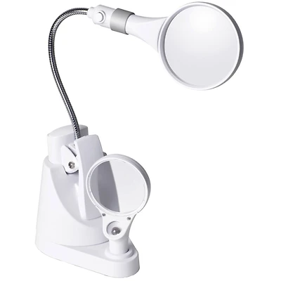 OttLite® LED Clip & Freestanding Magnifier Lamp