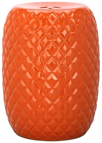 Calla Garden Stool in Orange
